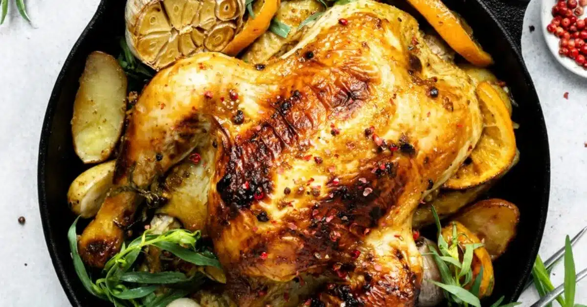 Cooked Cornish hens