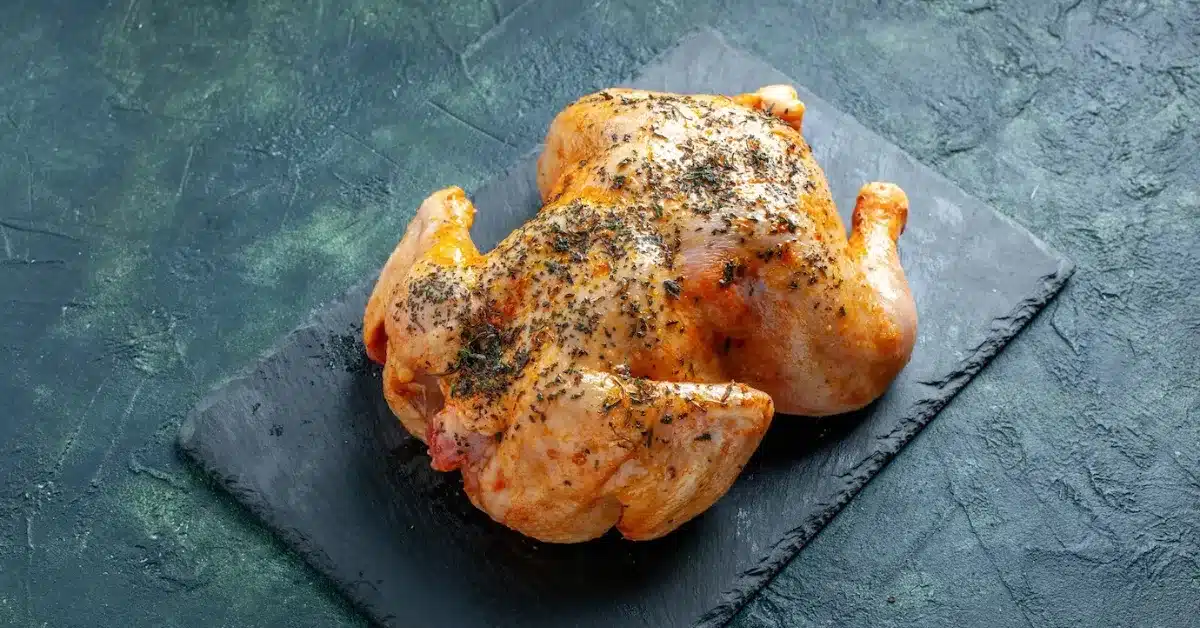 Cornish hens breast down