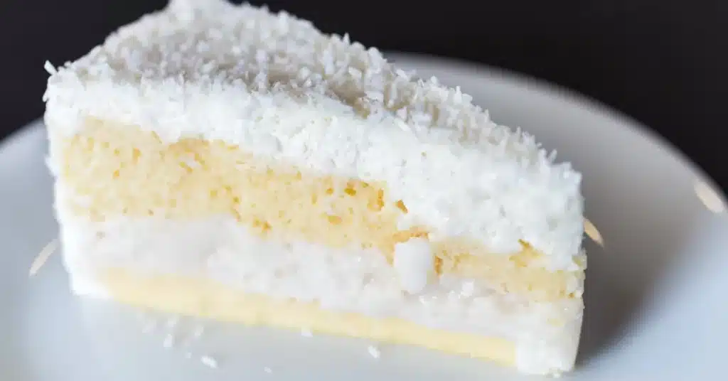piece of coconut cake